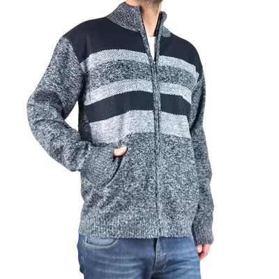 Imagen 2 del producto Chaleco Sweater Frisado Hombre Cuello Alto Cierre 2113