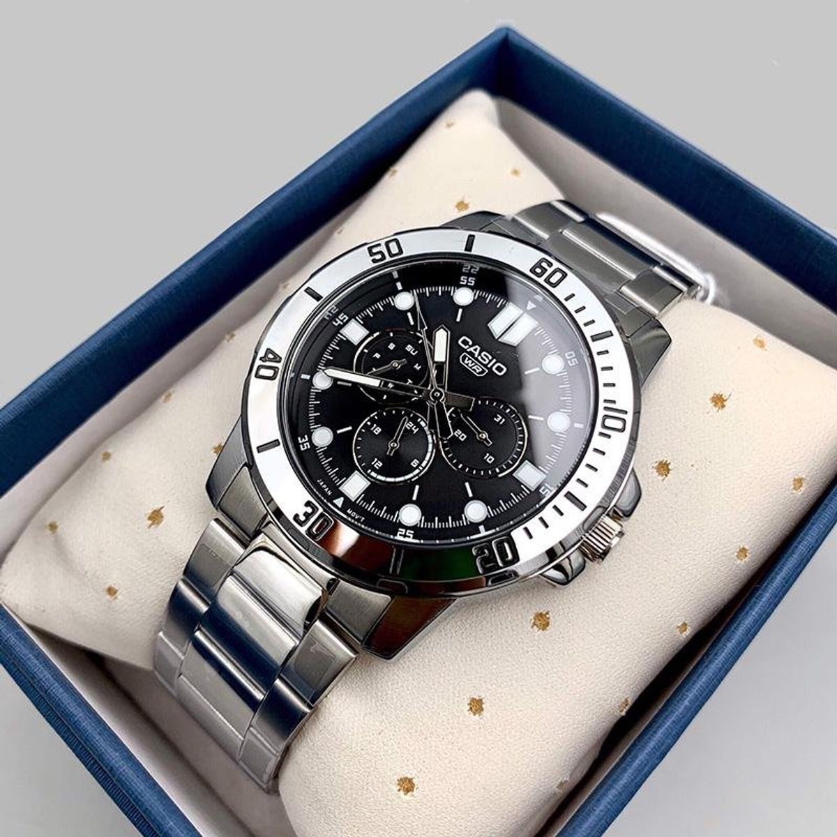CASIO - reloj casio mtpvd300d-1e hombre analgo metal MULTICALENDARIO
