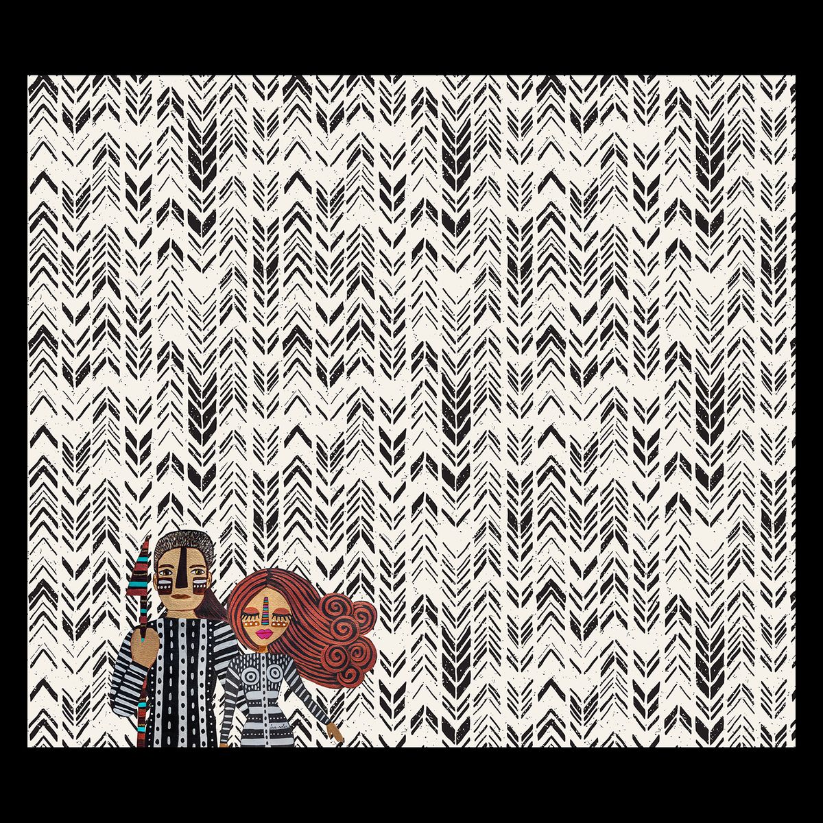 ISA SOLER - Alfombra Vinílica 140 X 160 Patagonia Flechas