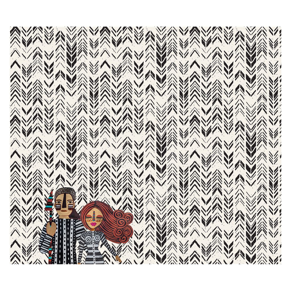 ISA SOLER - Alfombra Vinílica 140 X 160 Patagonia Flechas