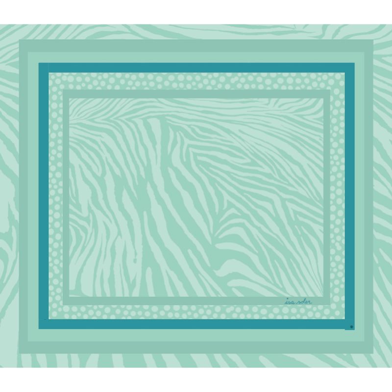 ISA SOLER - Alfombra Vinílica 140 X 160 Selva Menta