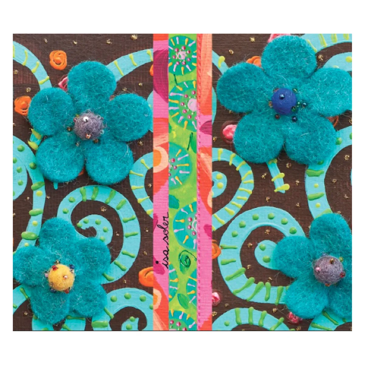 ISA SOLER - Alfombra Vinílica 140 X 160 Textura Flores