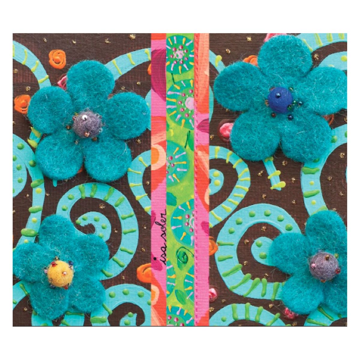 ISA SOLER - Alfombra Vinílica 140 X 160 Textura Flores