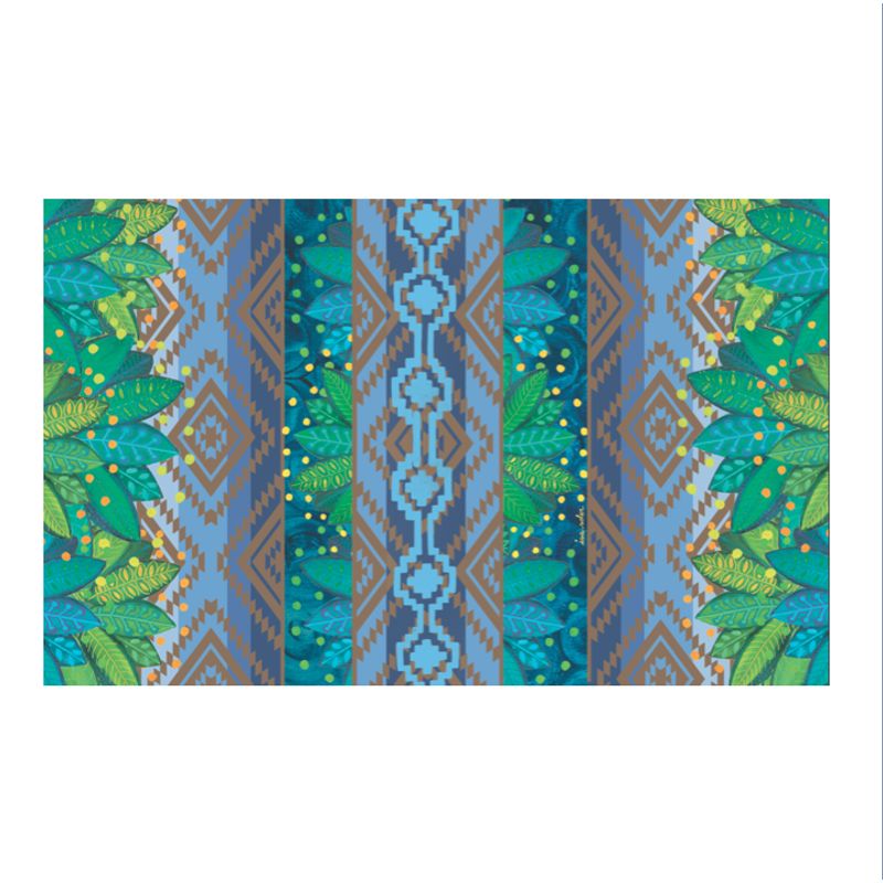 ISA SOLER - Alfombra Vinílica 140 X 220 Araucanía Celeste