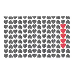 ISA SOLER - Alfombra Vinílica 140 X 220 Corazones Rojos