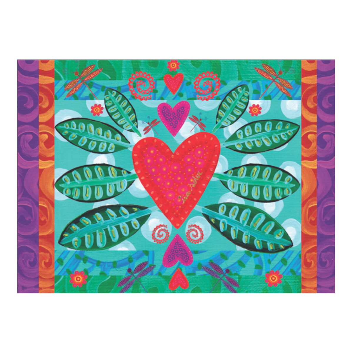 ISA SOLER - Alfombra Vinílica 50 X 70 Corazón Día