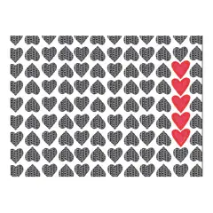 ISA SOLER - Alfombra Vinílica 50 X 70 Corazones Rojos