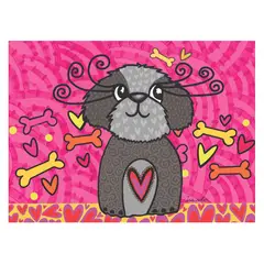 ISA SOLER - Alfombra Vinílica 50 X 70 Puppy Fucsia