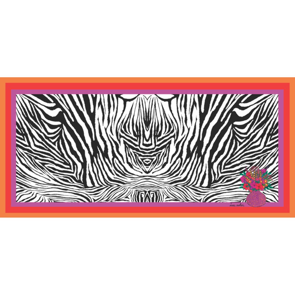 ISA SOLER - Alfombra Vinílica 70 X 140 Cebra