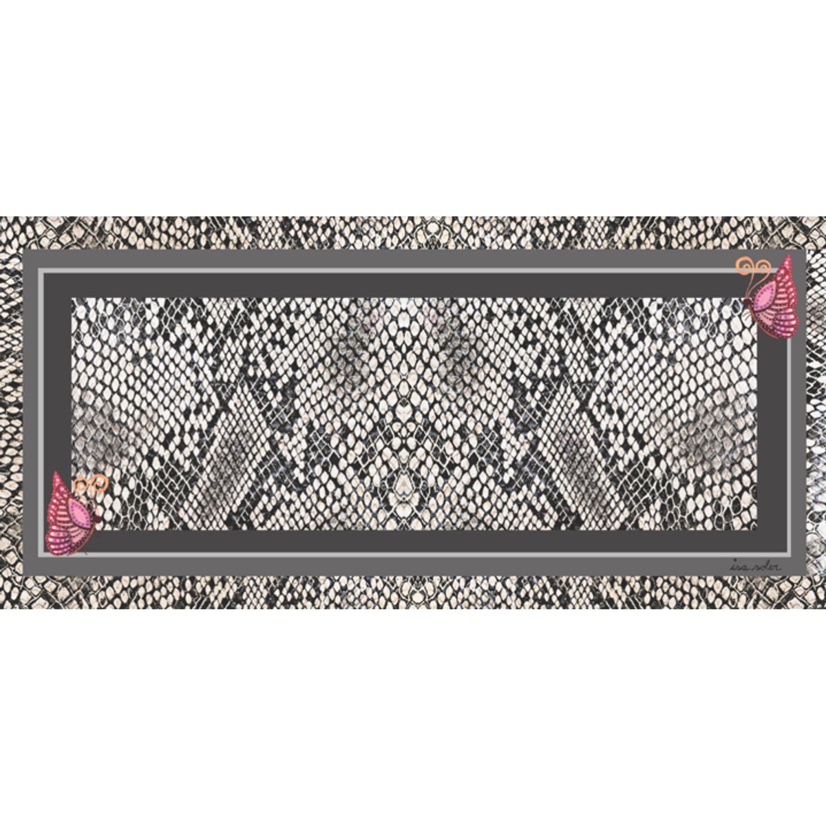 ISA SOLER - Alfombra Vinílica 70 X 140 Gris