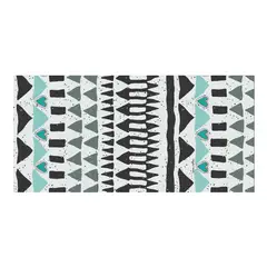 ISA SOLER - Alfombra Vinílica 70 X 140 Triángulos Menta