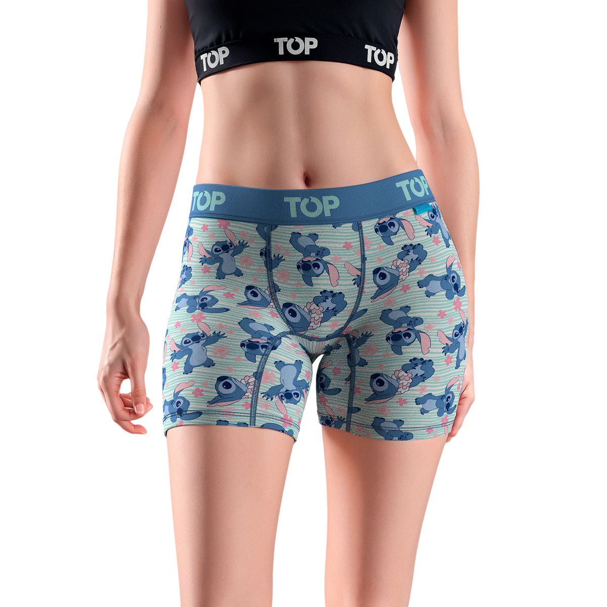 TOP - Bóxer Medio MUJER Algodón Pack 3 Stitch C1 Top