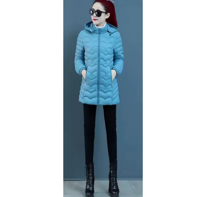 MPROPIA - Chaqueta Mujer Parka Impermeable Premium Larga Gorro 766