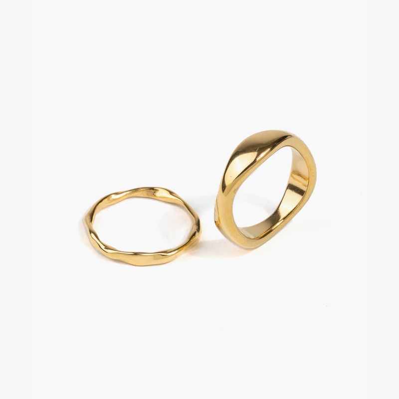 LOUNGE - Set Anillos Mujer Irregulares
