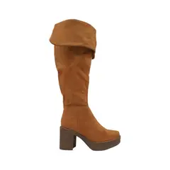 HERIEL - Bota Camel Taco Mujer