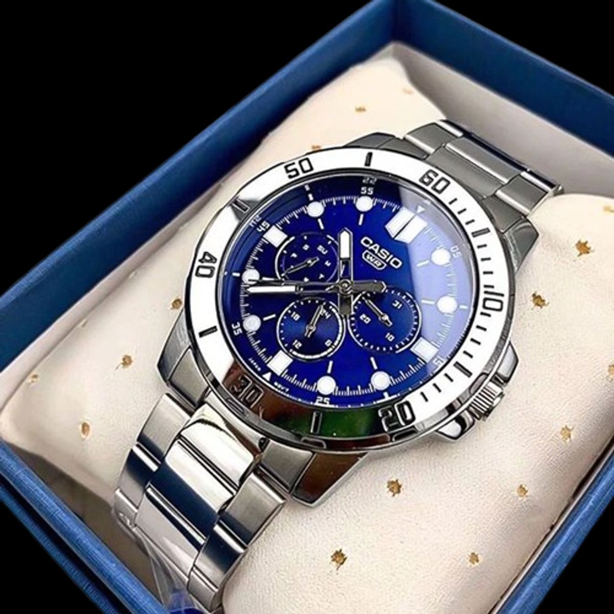 CASIO - RELOJ CASIO MTPVD300D-2E HOMBRE ANALOGO METAL MULTICALENDARIO