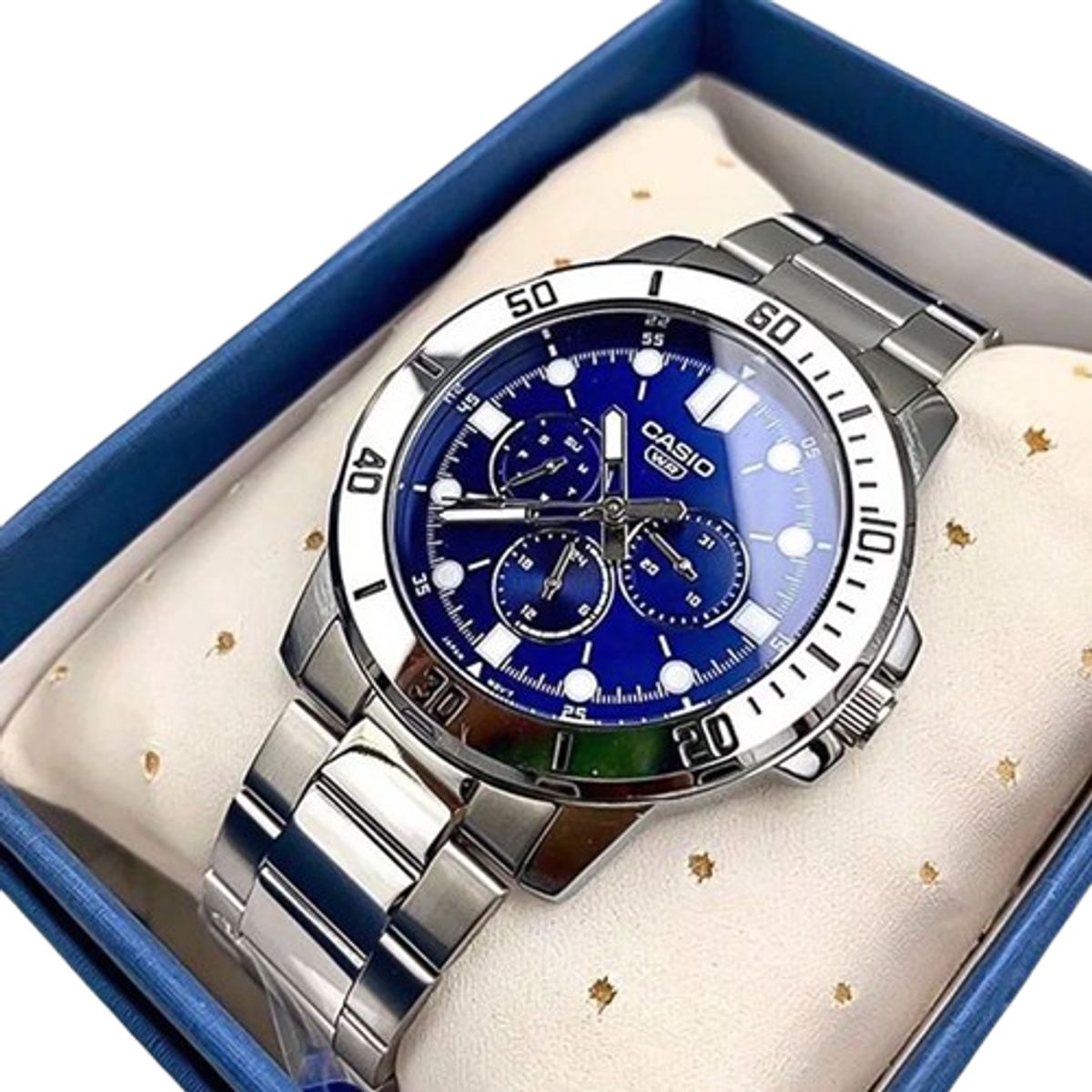 CASIO - RELOJ CASIO MTPVD300D-2E HOMBRE ANALOGO METAL MULTICALENDARIO