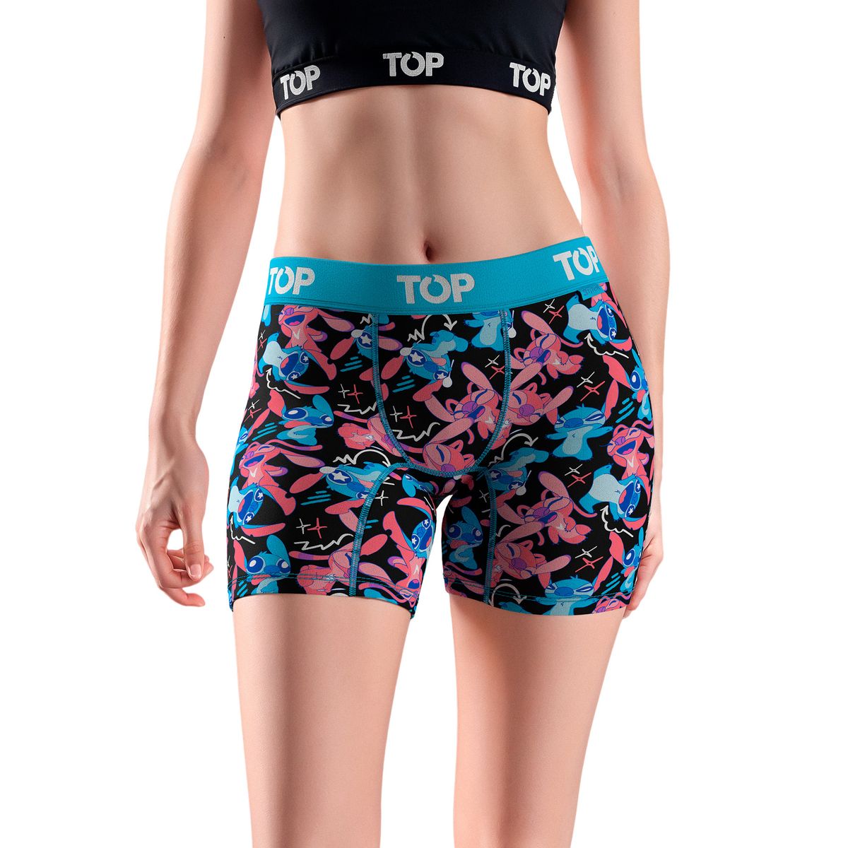 TOP - Bóxer Medio MUJER Algodón Pack 3 Stitch C3 Top