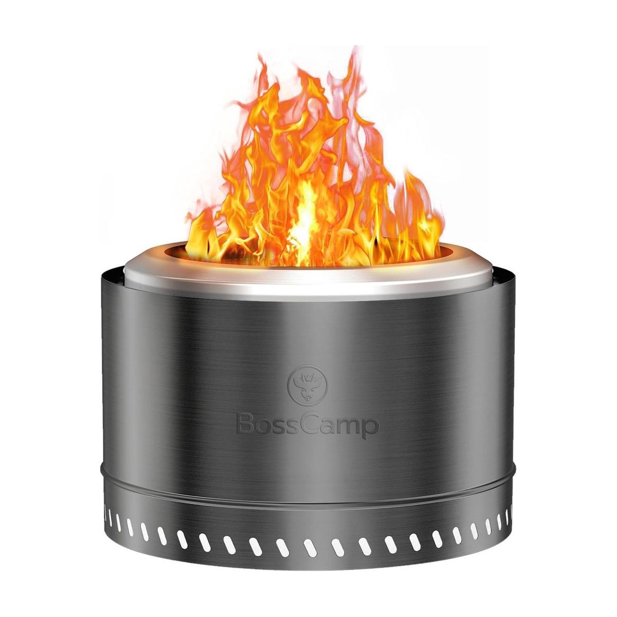 BOSSCAMP - Brasero Fogón FireBoss Inferno Terraza Exterior Sin Humo 48Cm BossCamp Black