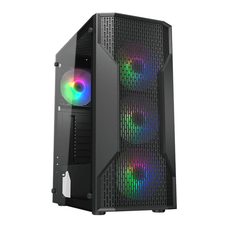 COUGAR - Gabinete Gamer Cougar MX110 RGB 4 ventiladores incluidos