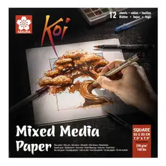 SAKURA - Block Koi Mix Media 20x20cm 290gr. 12hj