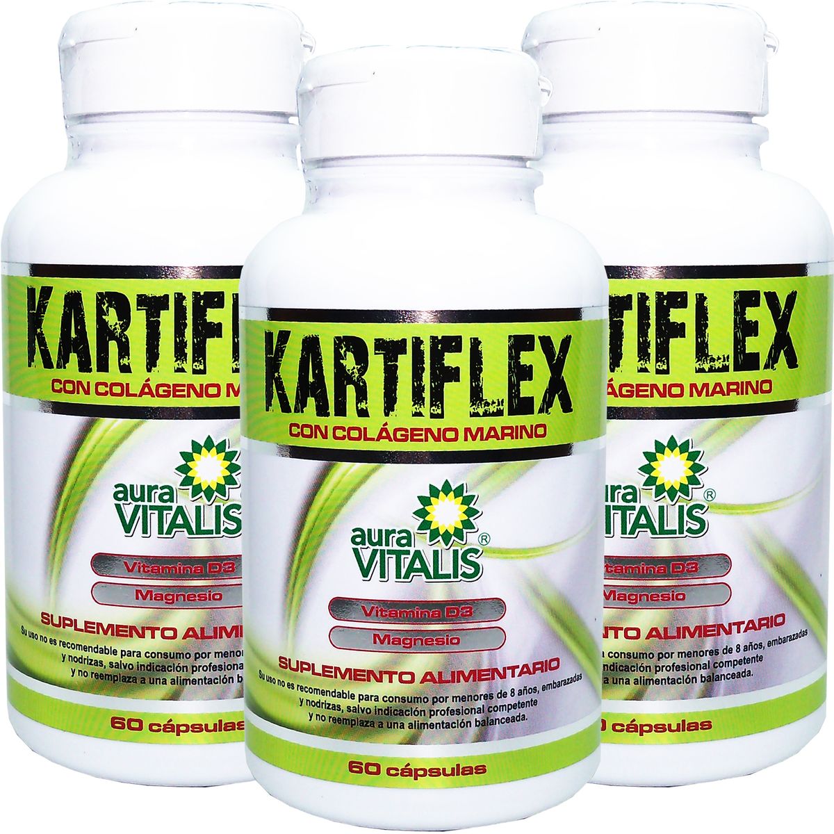 AURA VITALIS - 3 X AURA VITALIS KARTIFLEX 60 CAPSULAS