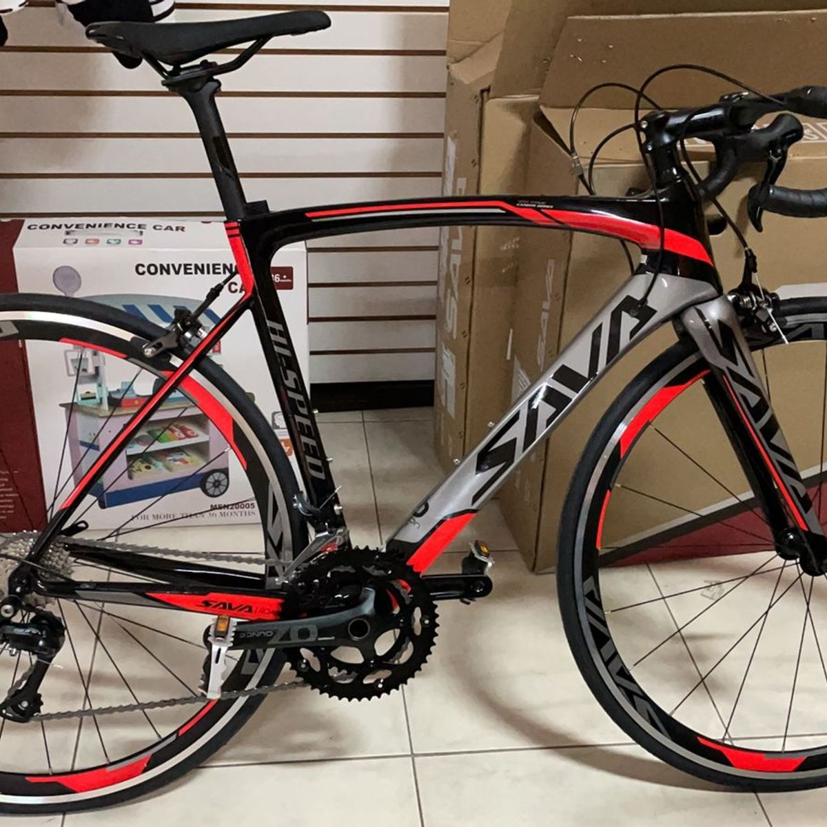 SAVA - Bicicleta Ruta Sava Carbono Wind Of war 2 18S R3000 Orange