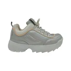 HERIEL - Zapatilla Plateada Plataforma Mujer