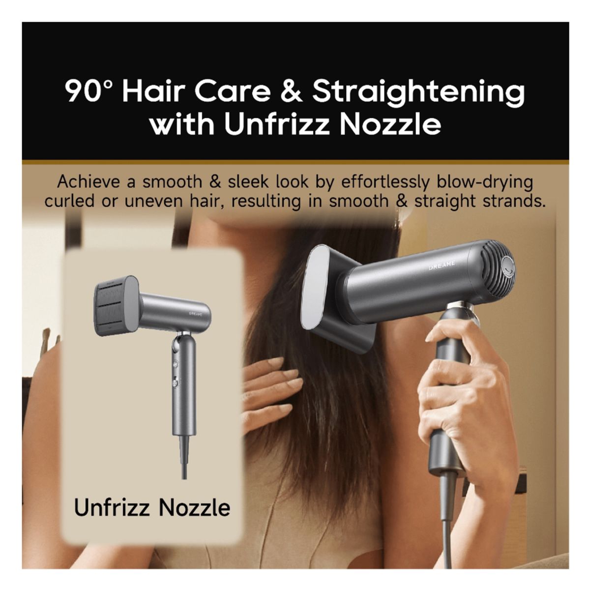 DREAME - Secador De Pelo Dreame Pocket Plegable 300 Ml 5 Temperaturas Open Box