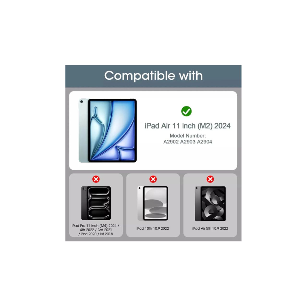 GENERICO - Pack 2 Laminas Pantalla Para iPad Air 11 M2 2024