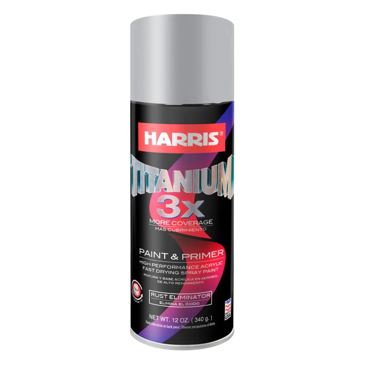 HARRIS - Pintura en Spray Acrílica Anticorrosiva Harris 395 g Color Aluminio