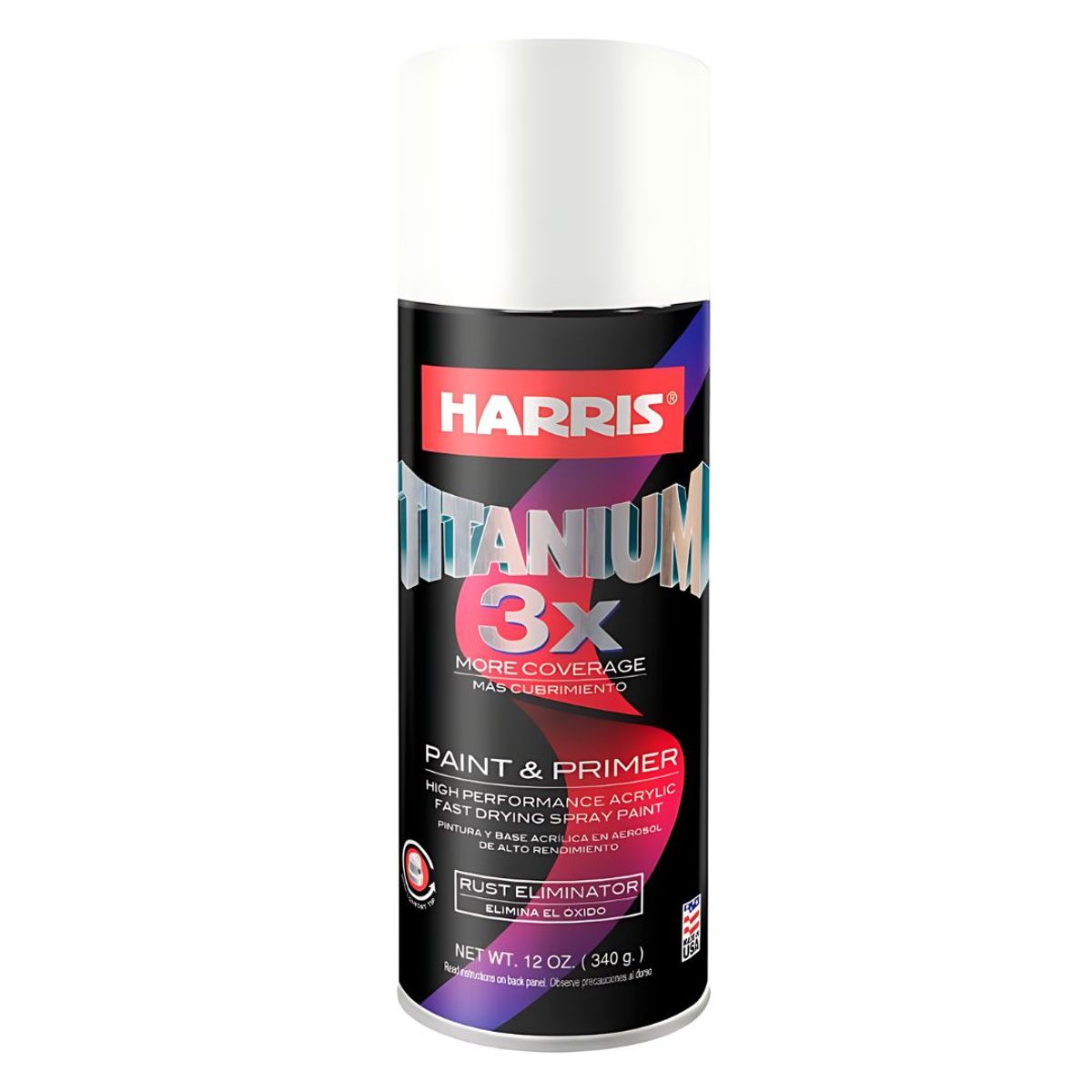 Pintura Spray Acrílica Anticorrosivo Harris 395 g Blanco Brillante, marca HARRIS - Foto Principal