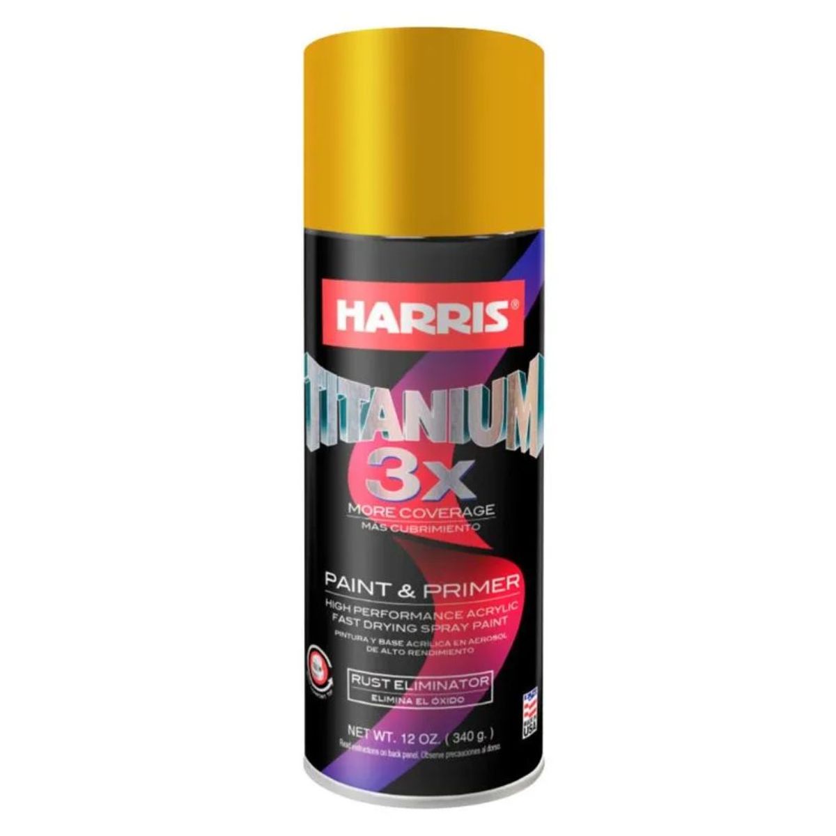 HARRIS - Spray Pintura Acrílica Anticorrosiva Harris Oro 395 g
