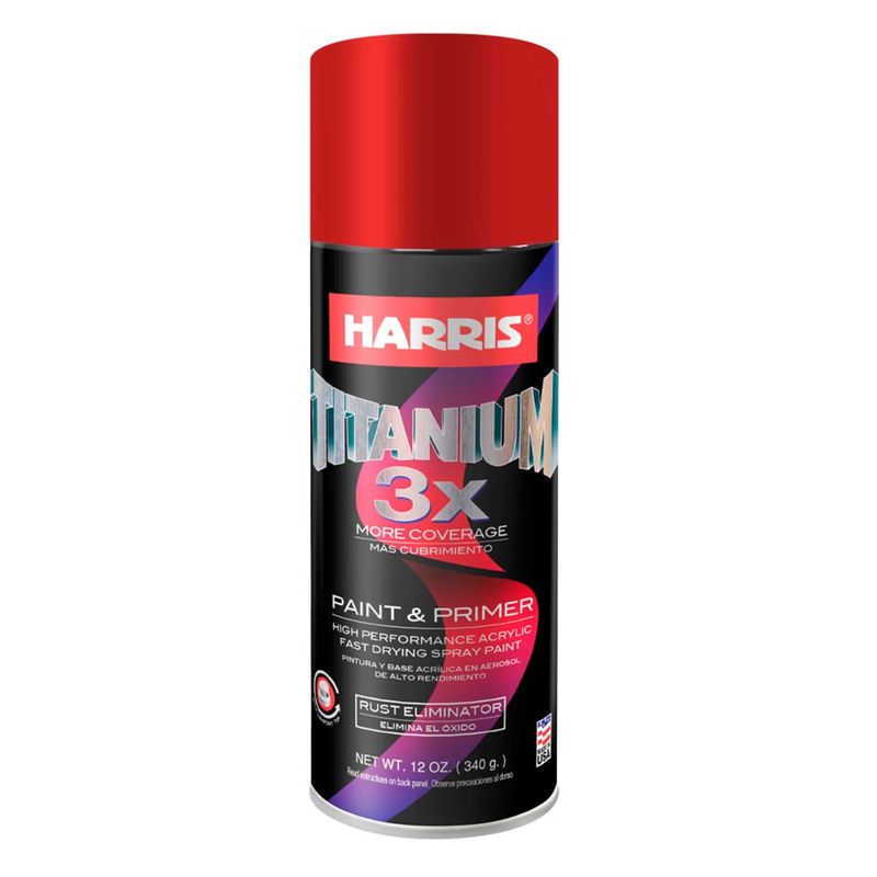 HARRIS - Spray de Pintura Acrílica Anticorrosiva Harris Rojo 395 g