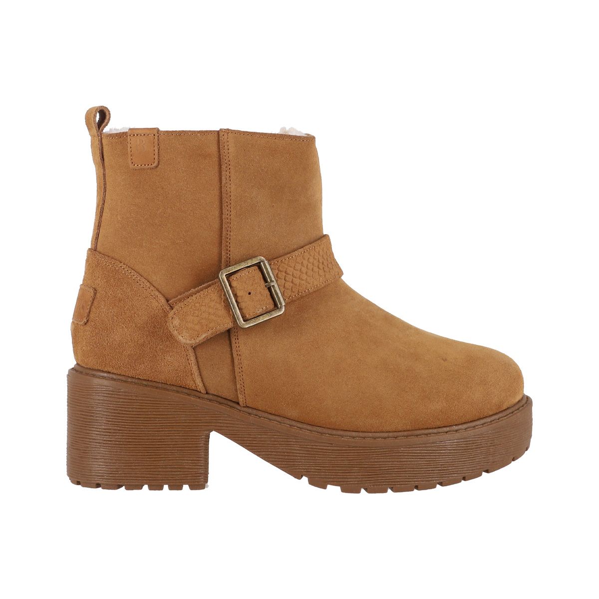 BAMERS - Botines Cuero Mujer Bamers  Charme Heel II Caramelo