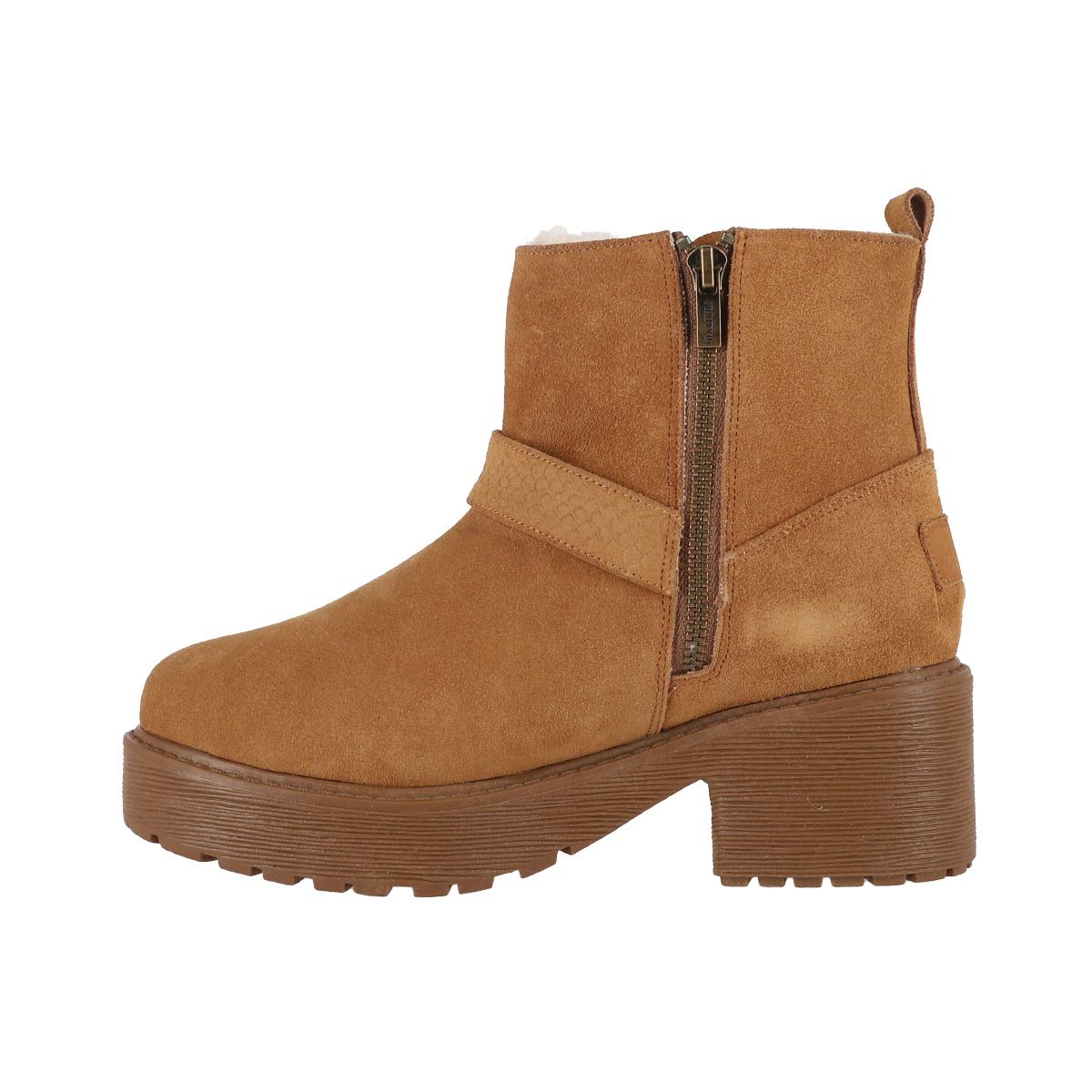 BAMERS - Botines Cuero Mujer Bamers  Charme Heel II Caramelo