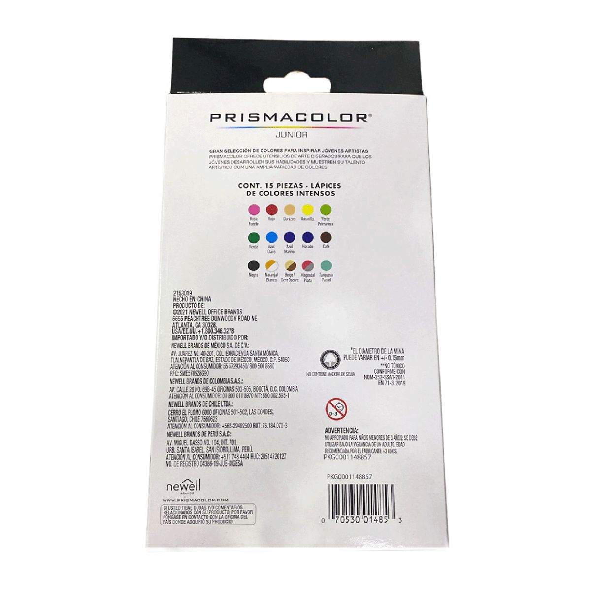 PRISMACOLOR - Lápices Prismacolor Junior 18 Colores 15pcs