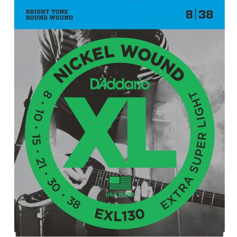 DADDARIO - Set De 6 Cuerdas Para Guitarra Electrica Daddario EXL 130
