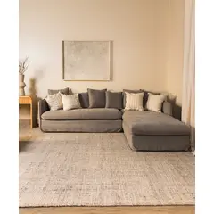 AMOBLE - Sofa Jacinta Seccional Derecho Gris 2025 Amoblé