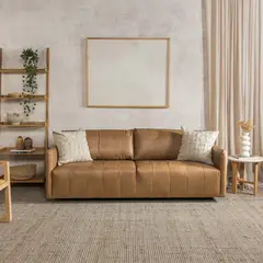 AMOBLE - Sofa Nando Camel Amoblé