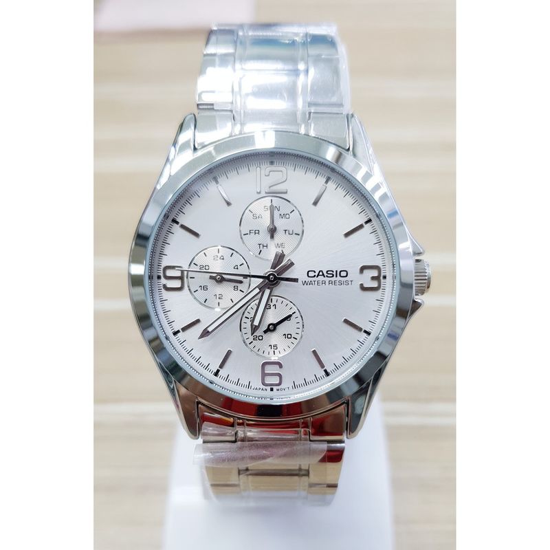 CASIO - RELOJ CASIO MTPV301D-7A HOMBRE ANALOGO METAL