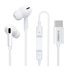 KBOD - Audífonos Con Cable Y Micrófono Ear30 Pro Tipo C