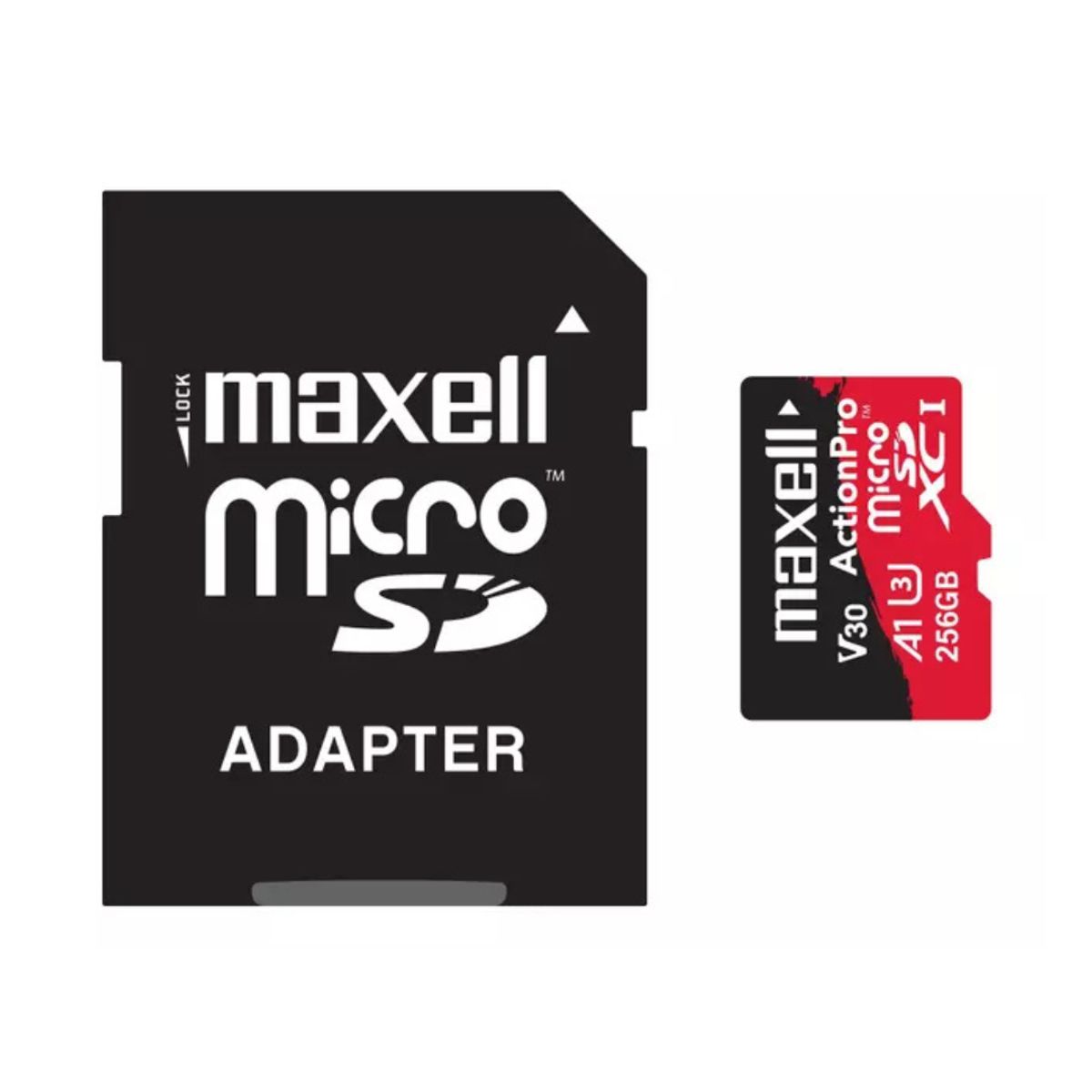 MAXELL - MEMORIA MICRO SD MAXELL 8K 100MBS 256GB A1 V30 MCSD-256U3