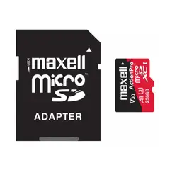 MAXELL - MEMORIA MICRO SD 8K 100MBS 256GB A1 V30 MCSD-256U3
