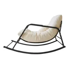 GENERICO - Silla Mecedora Grande Reclinable Metal 2 Personas