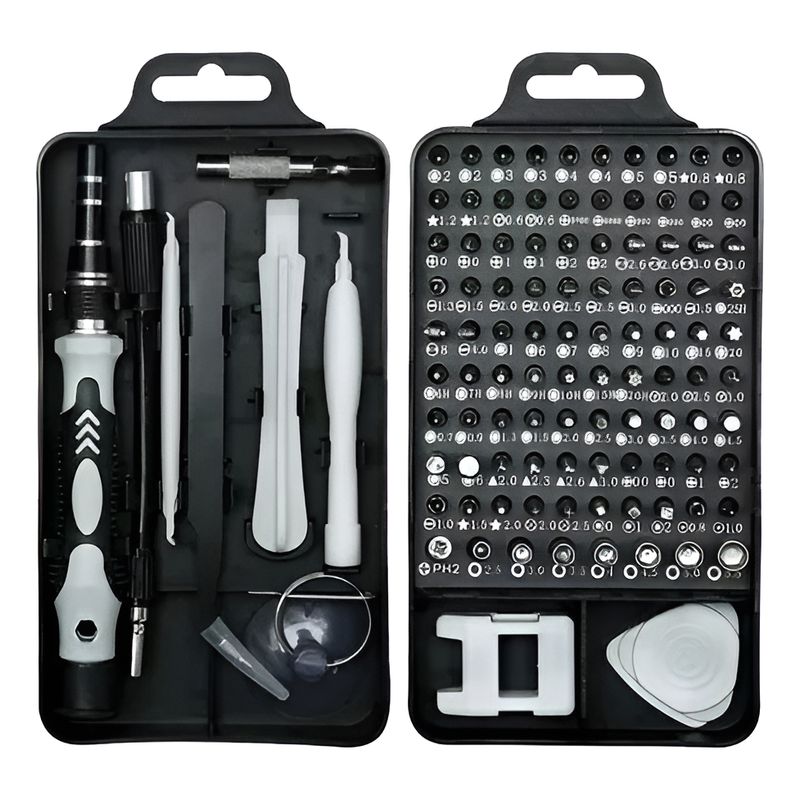 GENERICO - Kit Herramientas Destornillador 115 Piezas Multifunción