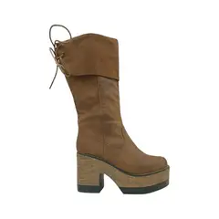 HERIEL - Bota Café Plataforma Mujer