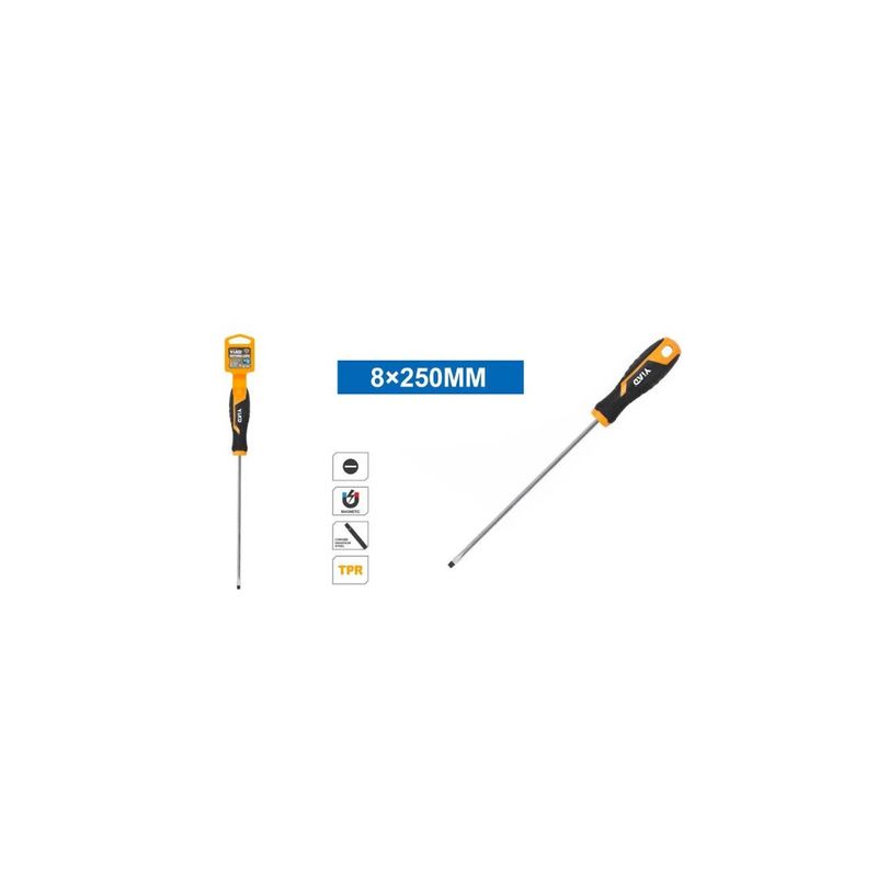 GENERICO - DESTORNILLADOR PUNTA PALETA MAGNETICO 8X250MM