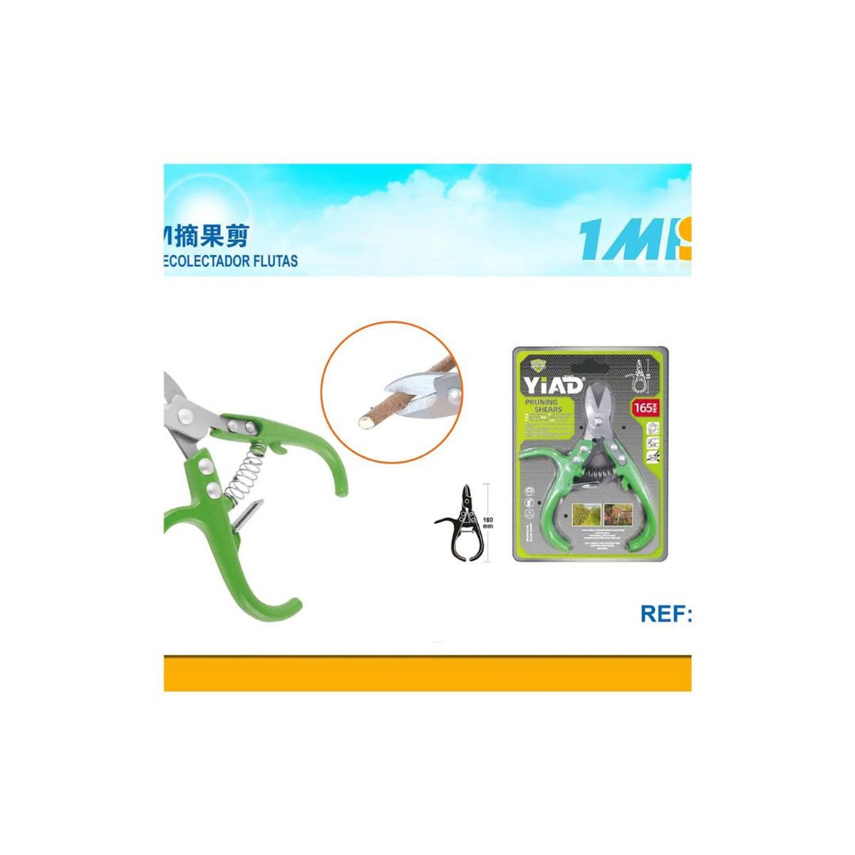 GENERICO - TIJERA PARA JARDINERÍA 16CM