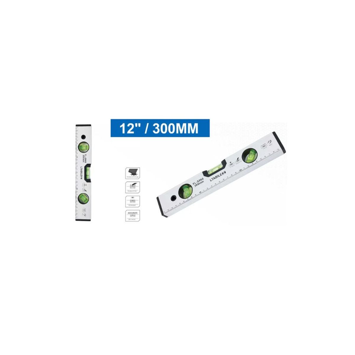 GENERICO - NIVEL DE BURBUJA 12 PULGADAS